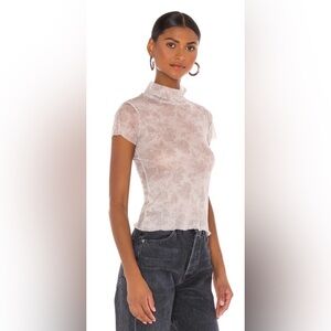 FREE PEOPLE 🫖 MESH BABY TEE